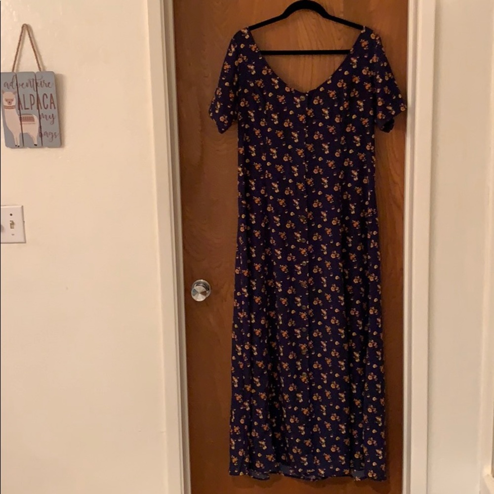 Floral print maxi dress